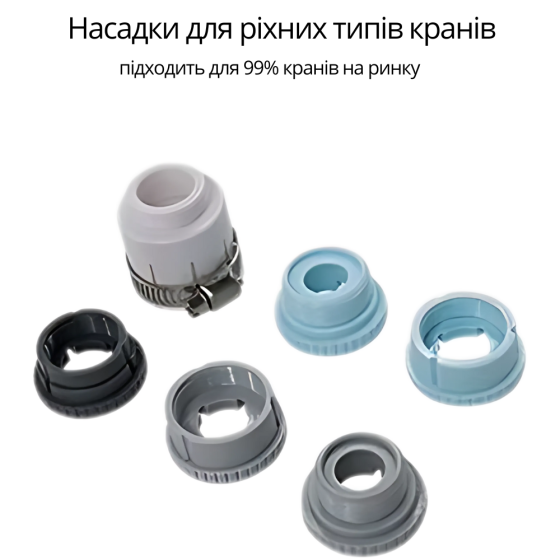 Фільтр-насадка на кран для проточної води на кухню або ванну для очищення універсальна зі смарт дисплеєм Кам'янець-Подільський