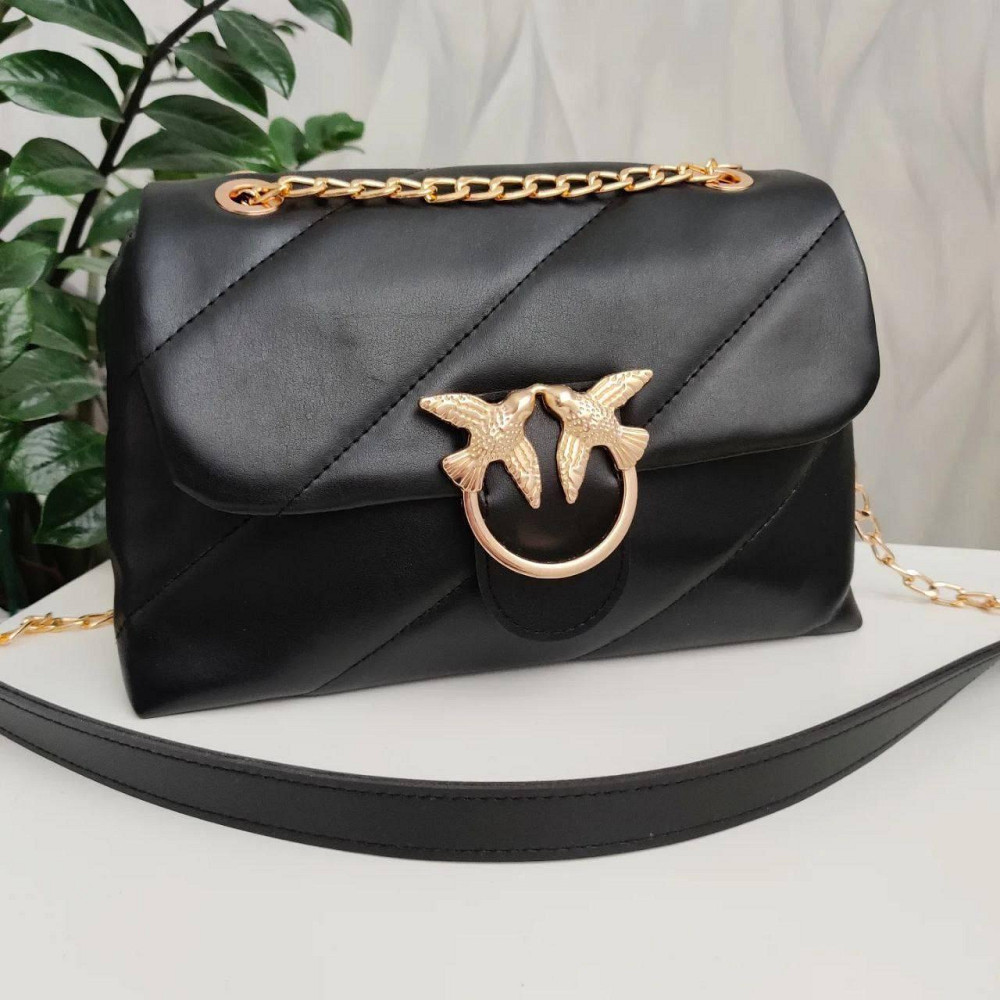 Брендова жіноча сумка. Жіноча чорна сумка маленька через плече. 873 Київ - фото 1