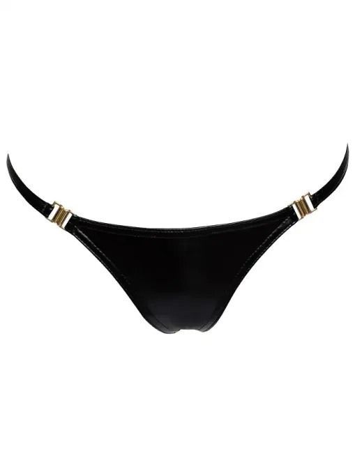 Трусики Noir Handmade P008 Powerwetlook panty with gold clasp - XXL Львів - фото 4