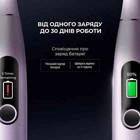 Розумна зубна електрощітка Oclean X Pro Digital Electric Toothbrush Purple (6970810553475) ( Purple ) Харків
