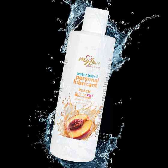 2в1 лубрикант та масажний гель - MyLove Aroma Series Intim&Massage Peach, 300 мл Sex Aura Київ