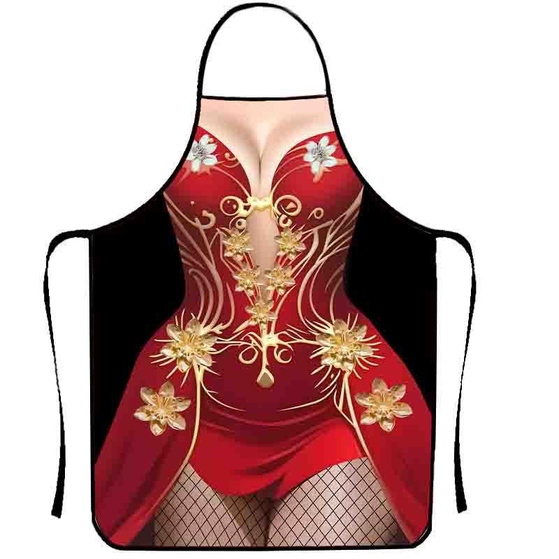 Фартух з прикольним принтом дівчина 80 на 60 см різнобарвний Київ - фото 1