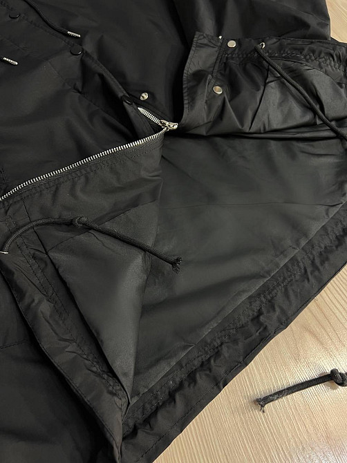 Куртка жіноча Lady Yep 9096-1 вітрівка оверсайз подовжена з капюшоном, чорний, one size Київ - фото 4
