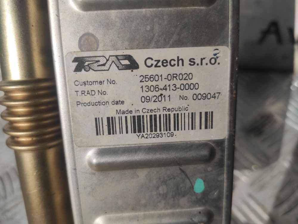 Радіатор EGR (охолоджувач) Toyota Avensis 2.2 D 2009-2018 (25601-0R020) Ковель - фото 2