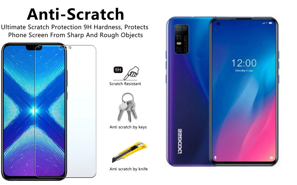 Защитное стекло NeoGlass для Doogee N30 – ультрапрозрачное и устойчивое Киев - изображение 1