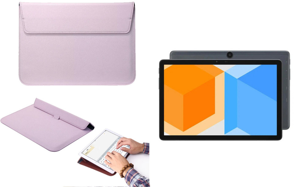 Чохол-конверт VitoCase для ALLDOCUBE Smile X, з функцією підставки для планшета Фіолетовий Київ - фото 1