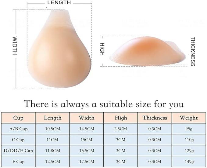 Силіконові вставки для бюстгальтера Manfeng Push Up підсилювачі грудей накладки для купальника бікіні (L-95 гр/пара-чашка A/B Cup) Дніпро - фото 5