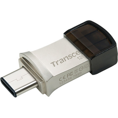 USB флеш накопичувач Transcend 128GB JetFlash 890 Silver USB 3.1/Type-C (TS128GJF890S) Вінниця - фото 2