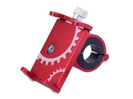 Держатель телефона HFCM-08  (крепление на руль), алюминий, красный Мукачево