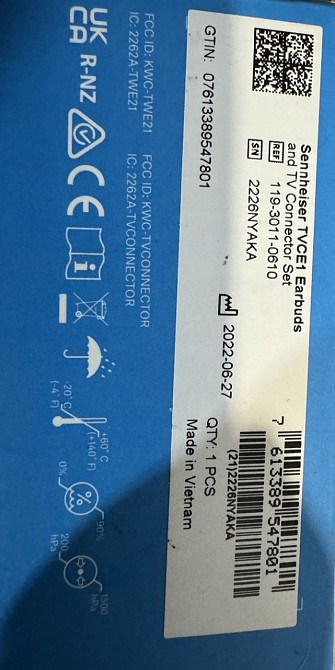 Гарнитура Sennheiser TV Clear Set. Киев - изображение 1