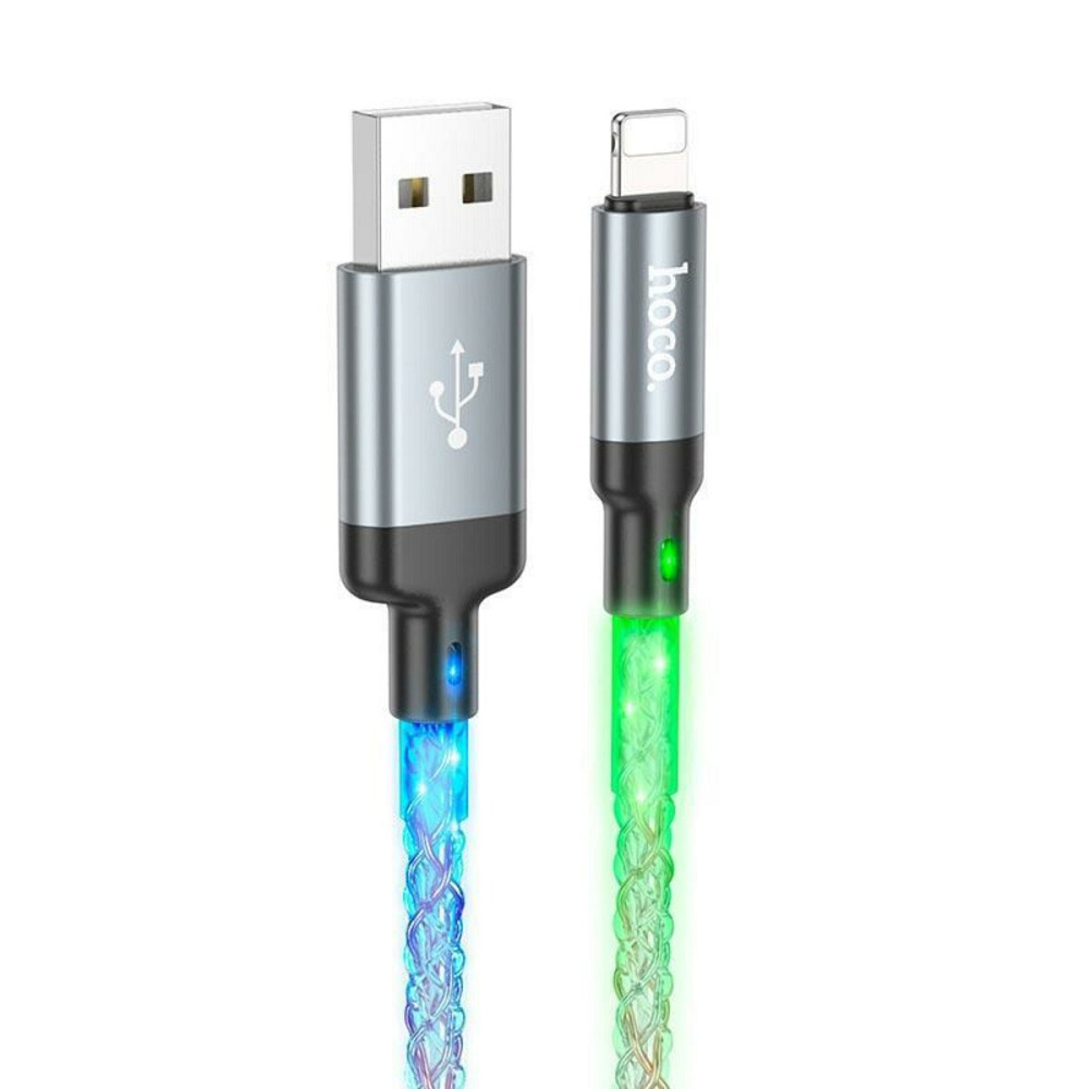 Кабель HOCO U112 Shine charging data cable for iP Gray Киев - изображение 1