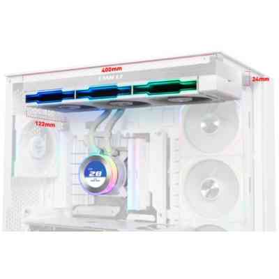 Система жидкостного охлаждения Lian Li HydroShift II LCD-C 360TL, White (G89.GHS2LCD36TW.00) Винница