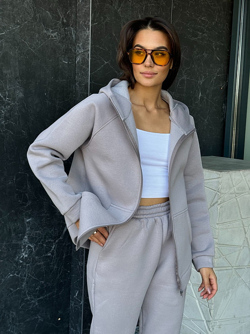 Жіночий спортивний костюм на флісі Сірий 42/44 Харків - фото 5