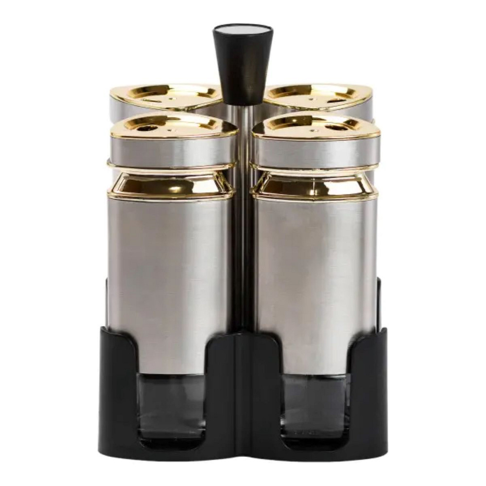 TS Kitchen Набір для спецій 4 ємності по 120 мл на підставці Коломия - фото 1