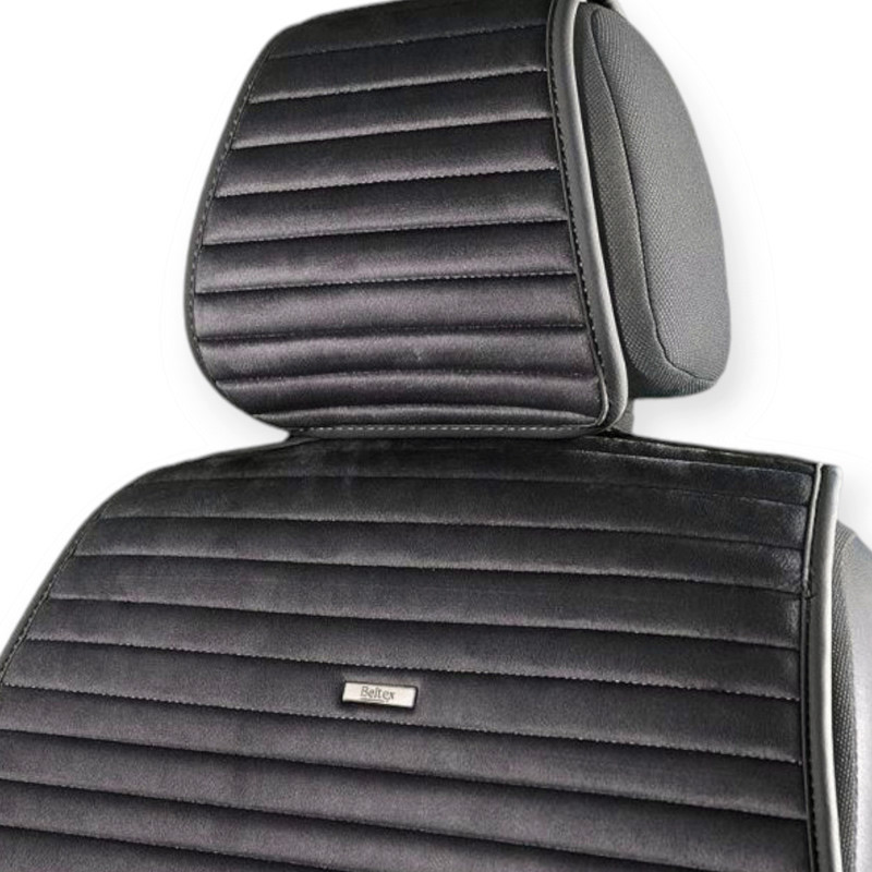 Накидки на сиденье beltex barcelona (перед+зад) полоса черные Мукачево - изображение 6