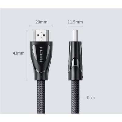 Кабель мультимедійний HDMI M to HDMI M 1.0m V2.1 Ugreen (80401) Вінниця - фото 4