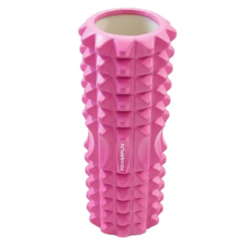 Масажний ролик (роллер) PowerPlay 4405 EVA Massage Рожевий Roller  (33x12см.) Кам'янське - фото 2