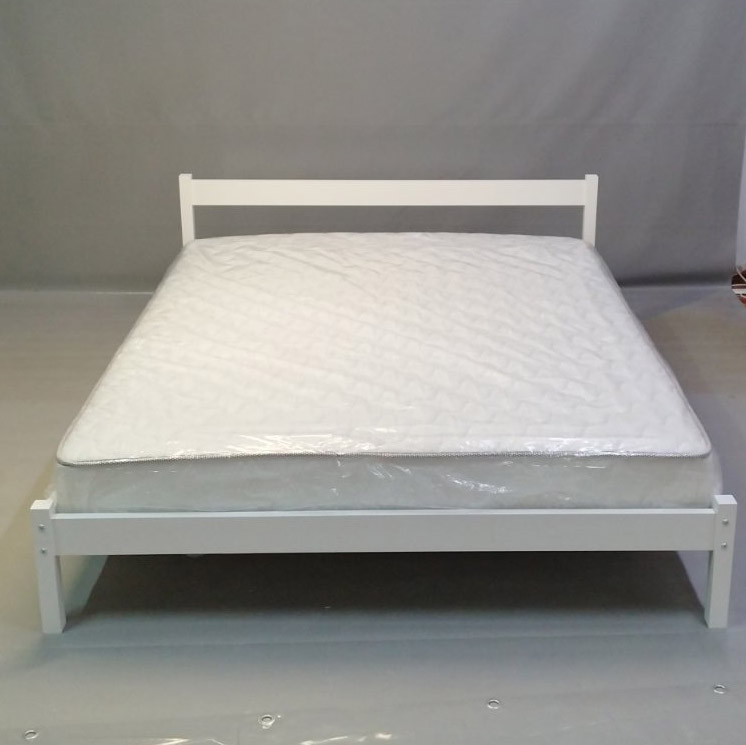 Двоспальне дерев'яне ліжко Mebigrand MG01 Білий RAL 9003 160х200 см (MBG-21875) Дніпро - фото 4