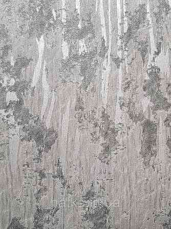 Шпалери вінілові на флізеліні гарячого тиснення DU&KA 1.06х10 вензель основа під штукатурку сірі коричневі Київ