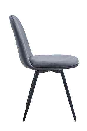 Стілець поворотний Астра, чорний/велюр темно-сірий Днепр