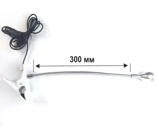 UV/LED – лампа фонарик для сушіння нігтів на прищіпці, з USB кабелем, Біла Київ - фото 2