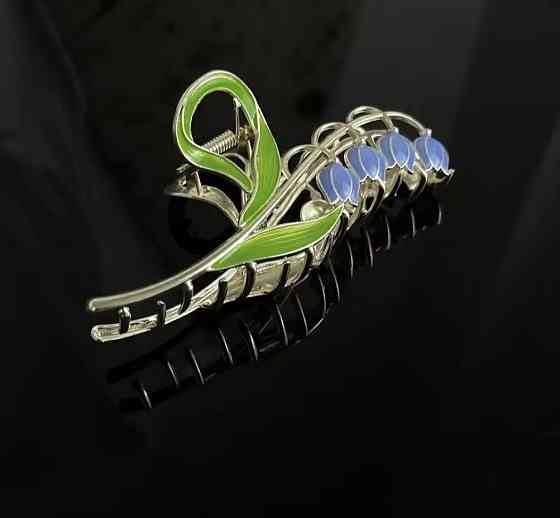 Шпилька-крабік для волосся "Конвалії" Сміла