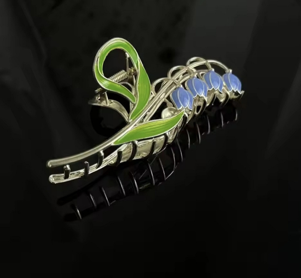 Шпилька-крабік для волосся "Конвалії" Сміла - фото 3