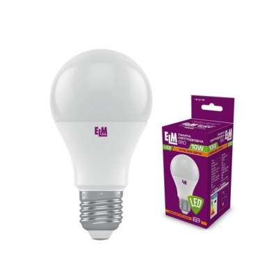 Лампочка ELM B60 10W PA10S E27 3000K (18-0176) Вінниця - фото 1