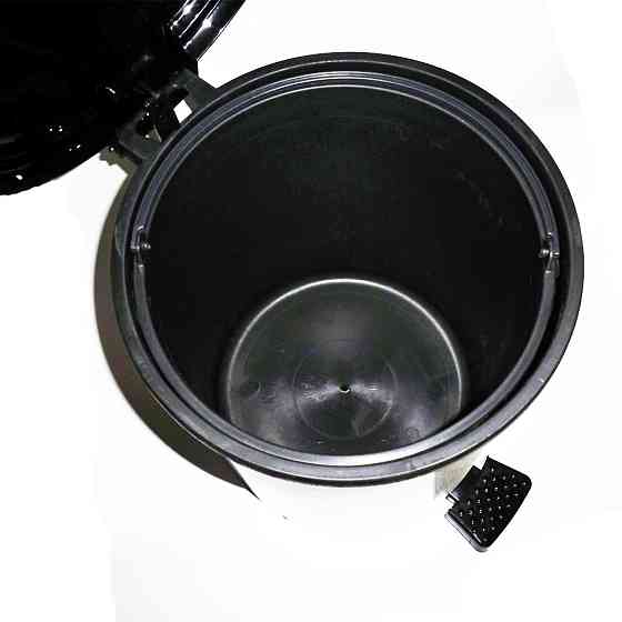 Відро для сміття з педаллю 6 літрів Elif (Еліф), No1, "Білий мармур". Одеса