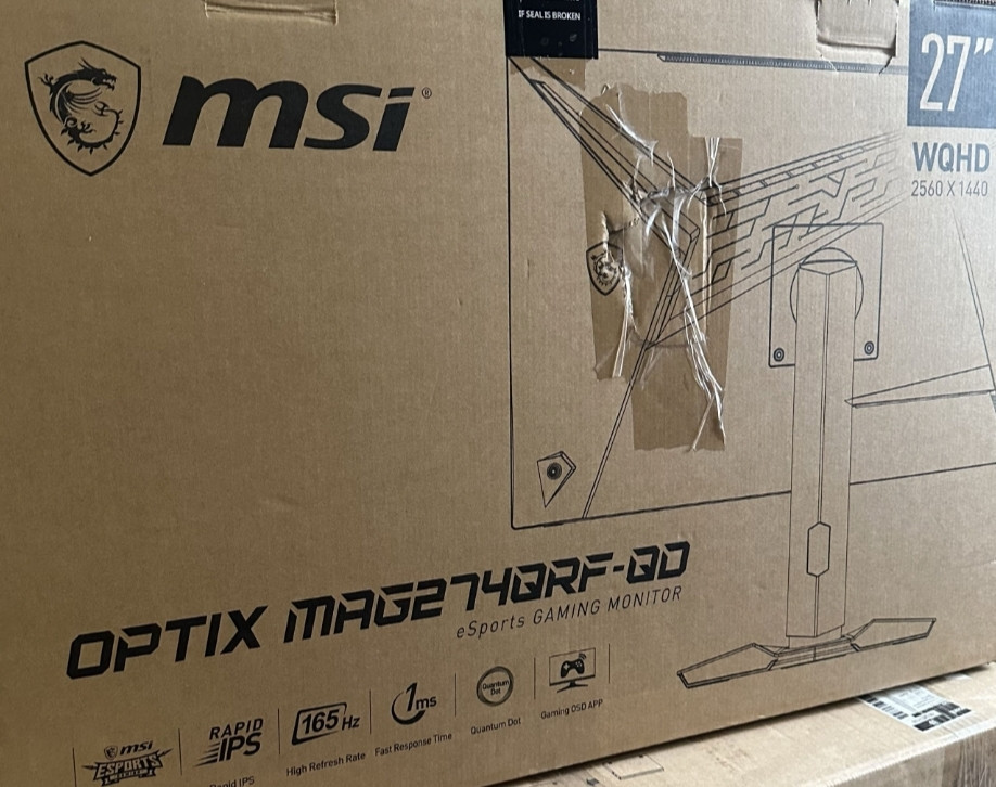 Монитор 2К 165Hz. IPS 27