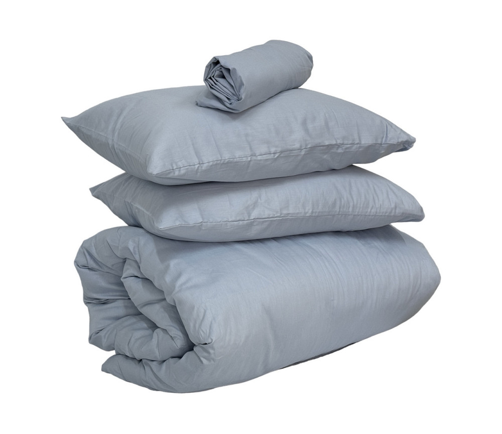 Ecotton Підковдра на блискавці Ecotton Євро двоспальний 210х220 см сатин із бавовни однотонний Коломия - фото 2