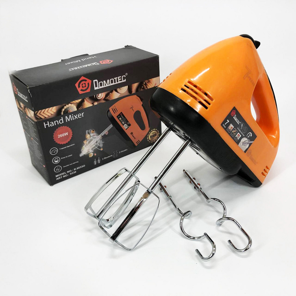 Міксер нержавіюча сталь DOMOTEC, Міксер для домашнього використання з режимами швидкості HK-77 Львів - фото 13