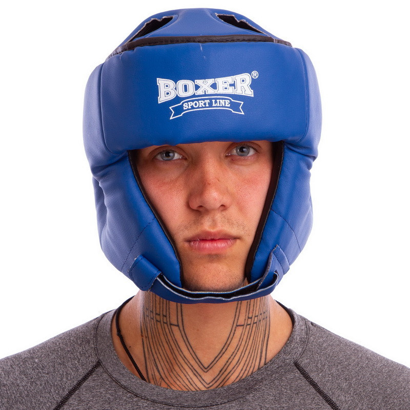 Шолом боксерський відкритий із посиленим захистом верхівки BOXER-2030 M-L Шоломи для боксу та єдиноборств Київ - фото 8