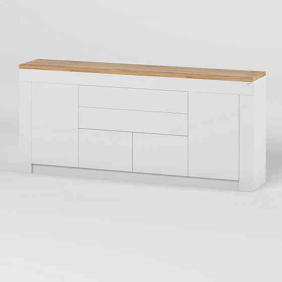 Большой комод LION Ларри-2 Нимфея альба/Дуб Аппалачи (LION-041006) Днепр