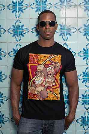 Футболка аниме Донкей Конг Сизес Видео оверсайз (S/M/L) Черний AnimeJ0233 Днепр