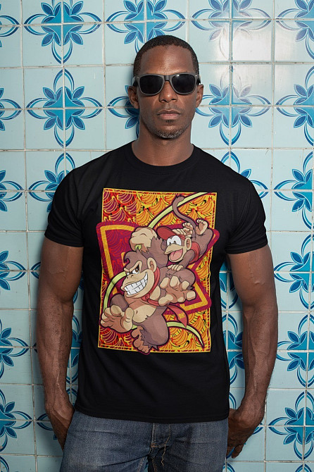 Футболка аниме Донкей Конг Сизес Видео оверсайз (S/M/L) Черний AnimeJ0233 Днепр - изображение 3