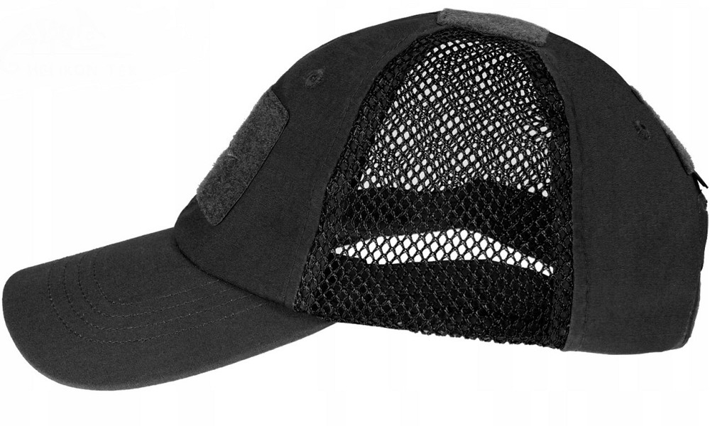 Тактична Бейсболка із сіткою Helikon-Tex "PoliCotton Ripstop" (CZ-BBV-PR-01) Black Нововолинськ - фото 3