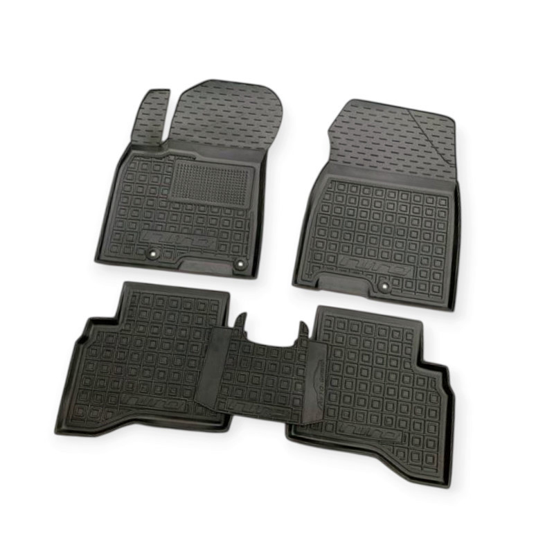 Килимки Кіа Niro Base (eco plug-in) (2016-) борт 2,5 см, з перемичкою салону Мукачево - фото 1