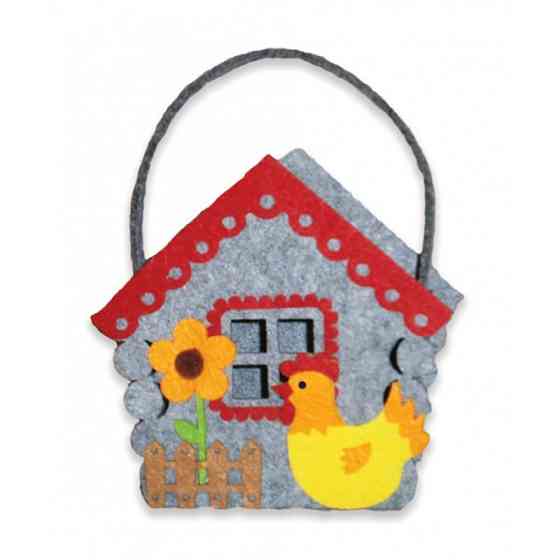 Набір для творчості "Зроби сам кошик з фетру Казковий будиночок" 120133 Вінниця