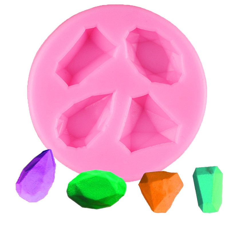 Молд силіконовий Діаманти 70 мм рожевий Київ - фото 1