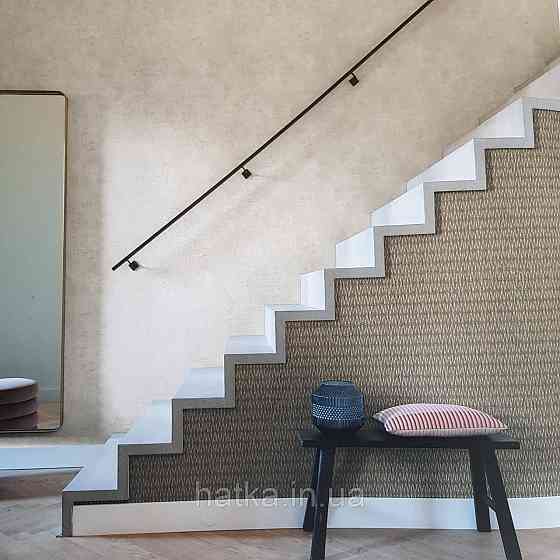 Шпалери вінілові на флізелін Rasch Factory 0.53х10,05 геометрія ромби смуги структурні золото 428414 Київ