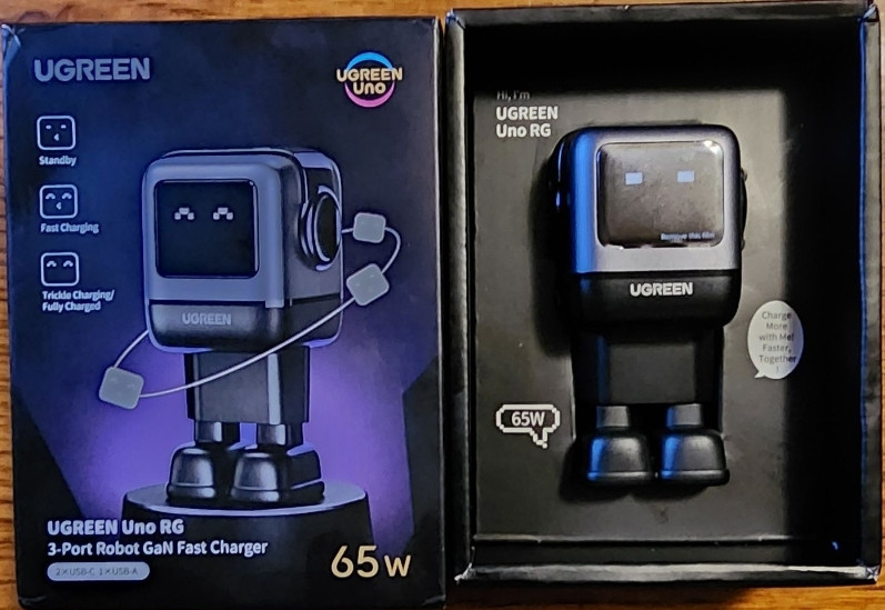 Зарядний пристрій Ugreen Uno RG GaN Fast Charger 65W. Харків - фото 4