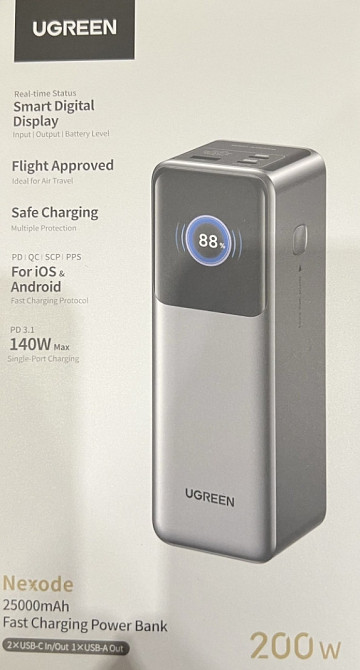 Павербанк Ugreen Nexode PB722 200W Power Bank 25000mAh. Київ - фото 2