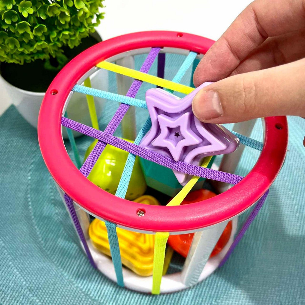 Сортер дитячий гумки на гранях 6 фігур-брязкальце (PLC488-PLC388) Чернигов - изображение 6