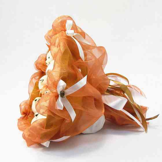 Букет из мягких игрушек 11 мишек 5283IT терракотовый Винница