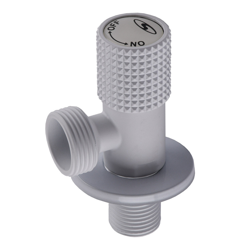 Кран кутовий кераміка SOLOMON EXCLUSIVE 1/2″X3/4″ 989 WW (White/White) ( 1шт.) (000028993) Киев - изображение 2