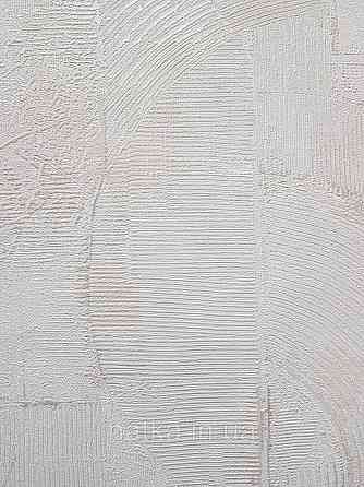 Обои виниловые на флизелине Sintra Edelina геометрия абстракция фигуры структурные 3д белые серебристые Киев