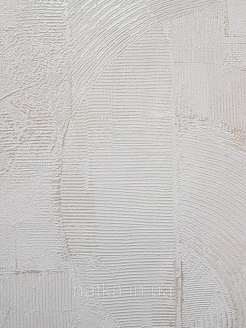 Обои виниловые на флизелине Sintra Edelina геометрия абстракция фигуры структурные 3д белые серебристые Киев - изображение 2