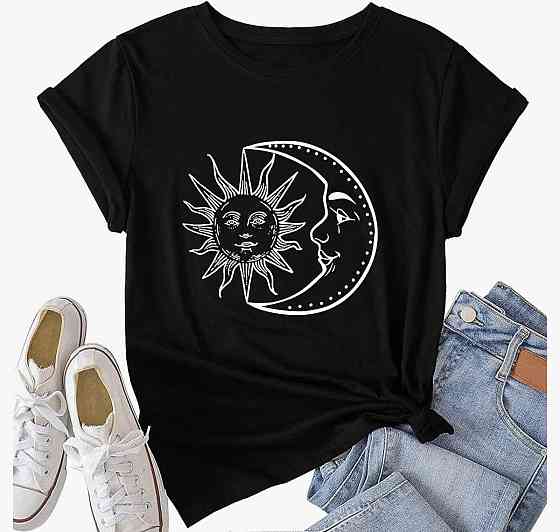 Футболка жіноча з принтом  46 Чорний 2664085023 Дніпро