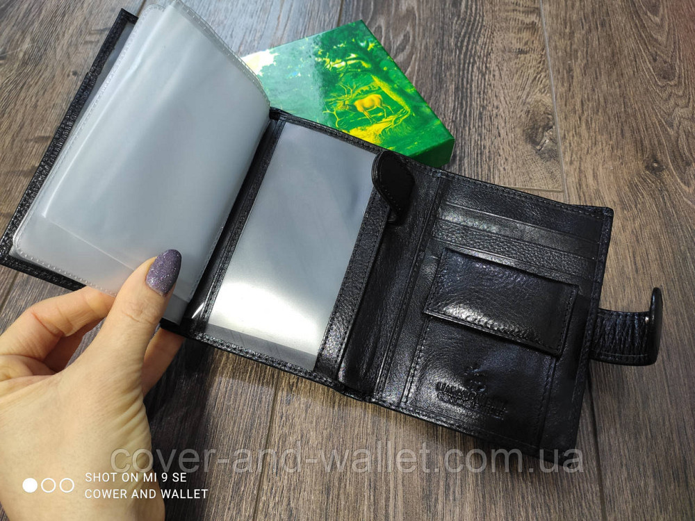 Чоловіче шкіряне портмоне для прав та документів Marco coverna MC 5176 Київ - фото 4